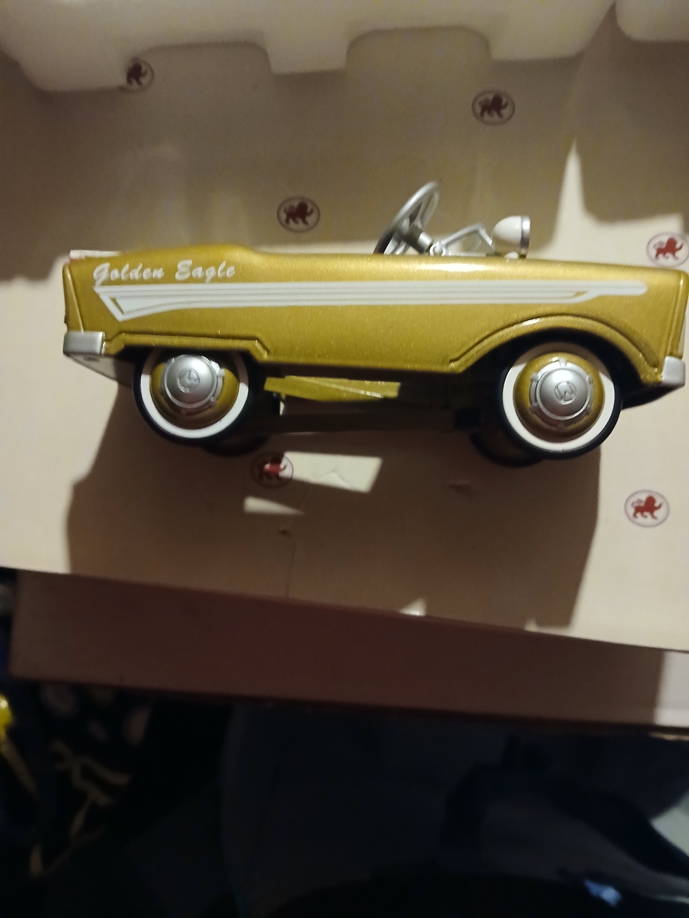 Hallmark Golden Eagle Metallic Gold Toy Car